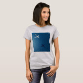 飛行機のテーマデザイン Tシャツ (正面フル)