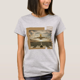 飛行機のテーマデザイン Tシャツ