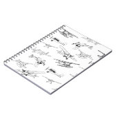 飛行機のノート ノートブック (左側)