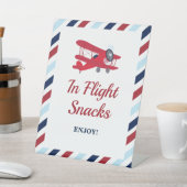 飛行機のバースデー 機内食 台座サイン (インサイチュ)
