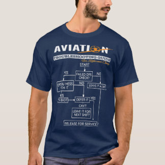 飛行機のパイロットおもしろいパイロットのトラブルシューティング Tシャツ