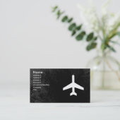 飛行機のパイロットまたは搭乗員の名刺 名刺 (スタンド正面)