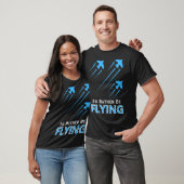 飛行機のパイロット男飛んでいる女の子になりたい Tシャツ (ユニセックス)
