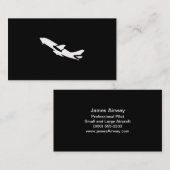 飛行機のパイロット 名刺 (正面/裏面)