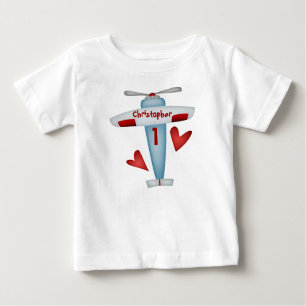 飛行機のパーティーのTシャツ ベビーTシャツ