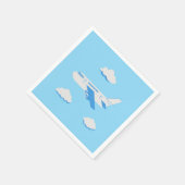 飛行機のパーティー収集！ スタンダードカクテルナプキン (角)