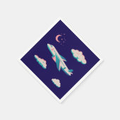 飛行機のパーティー収集！ スタンダードカクテルナプキン (角)