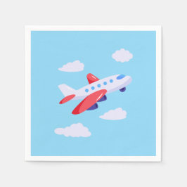 飛行機のパーティー収集！ スタンダードカクテルナプキン