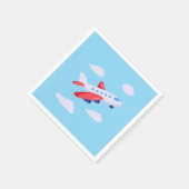 飛行機のパーティー収集! スタンダードカクテルナプキン (角)