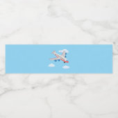 飛行機のパーティー収集！ ペットボトルラベル (シングルラベル)