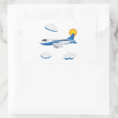 飛行機のパーティー収集！ 長方形シール (バッグ)