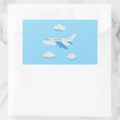 飛行機のパーティー収集！ 長方形シール (バッグ)