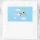 飛行機のパーティー収集！ 長方形シール (バッグ)