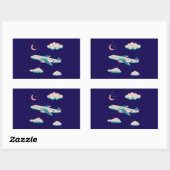 飛行機のパーティー収集！ 長方形シール (シート)