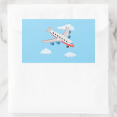 飛行機のパーティー収集！ 長方形シール (バッグ)