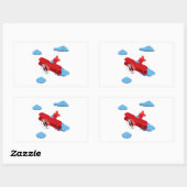 飛行機のパーティー収集！ 長方形シール (シート)