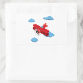 飛行機のパーティー収集！ 長方形シール (バッグ)