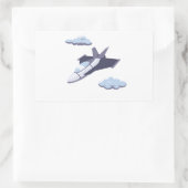 飛行機のパーティー収集！ 長方形シール (バッグ)