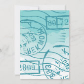 飛行機のファーストバースデーパーティー 招待状 (裏面)