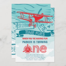 飛行機のファーストバースデーパーティー