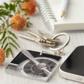 飛行機のプロペラのクローズアップ キーホルダー (正面右)