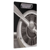 飛行機のプロペラのクローズアップ クリップボード (右)