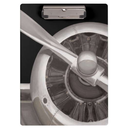 飛行機のプロペラのクローズアップ クリップボード (正面)