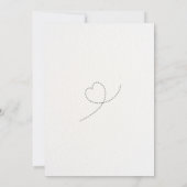 飛行機のベイビーシャワーの招待状　旅行 招待状 (裏面)