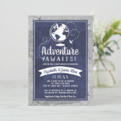 飛行機のベイビーシャワー招待状 招待状 (スタンド正面)