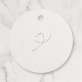 飛行機のベビーシャワーメッセージカード フェイバータグ (裏面)