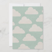 飛行機のベビーシャワー招待状 招待状 (裏面)