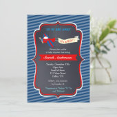 飛行機のベビーシャワー招待状 招待状 (スタンド正面)