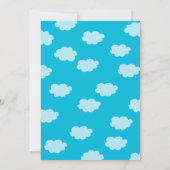 飛行機のベビーシャワー招待状 招待状 (裏面)