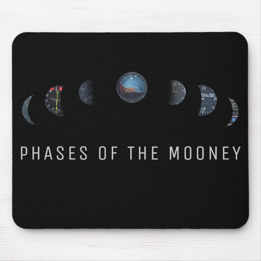 飛行機のマウスパッド、mooneyの楽器の段階 マウスパッド (正面)