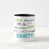 飛行機のマグの素早く書き留めること マグカップ (中央)