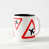 飛行機のマグ ツートーンマグカップ (正面右)