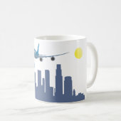 飛行機のマグ「ライフ素晴らし」 コーヒーマグカップ (正面右)