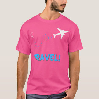 飛行機のループパスの移動 Tシャツ