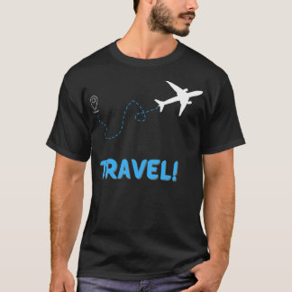 飛行機のループパスの移動 Tシャツ