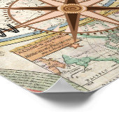 飛行機の世界冒険 航空パイオニアのヴィンテージ ポスター (角)