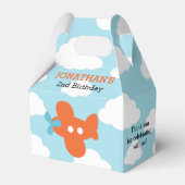 飛行機の優先ボックス（青とオレンジ） フェイバーボックス (裏面サイド)