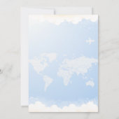 飛行機の冒険が待っている！ベビーシャワー 招待状 (裏面)