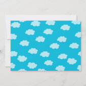 飛行機の写真のバースデーパーティ招待状 招待状 (裏面)