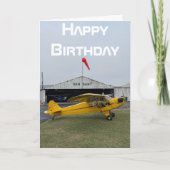 飛行機の写真 クールな航空パイロットの誕生日 カード (正面)