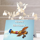 飛行機の写真、クールな航空パイロットの誕生日 カード