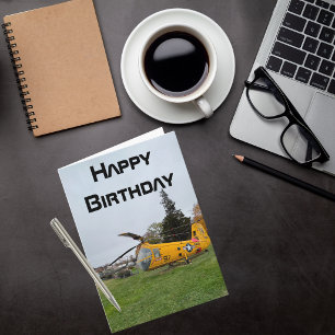 飛行機の写真、クールな航空誕生日 カード