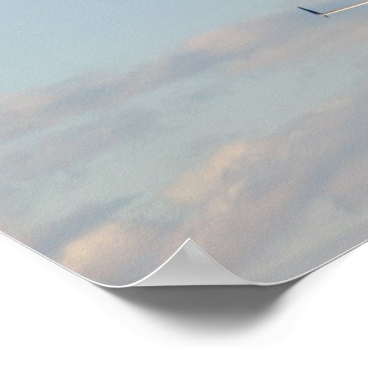 飛行機の写真 ポスター (角)