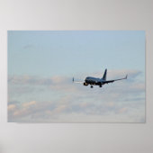 飛行機の写真 ポスター (正面)