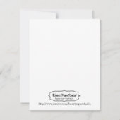 飛行機の到着 招待状 (裏面)