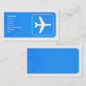 飛行機の名刺のテンプレート 名刺 (正面/裏面)